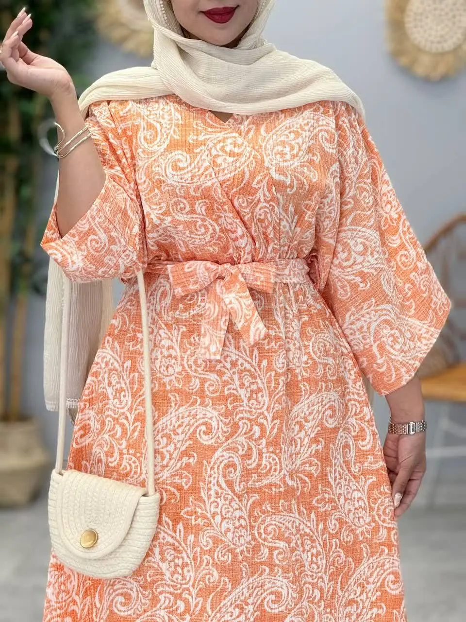 3445-مانتو کفتان کاملس